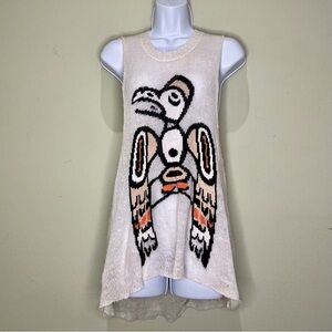 Wildfox White Label haida raven tank, size small